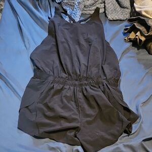 Black Sleeveless Romper